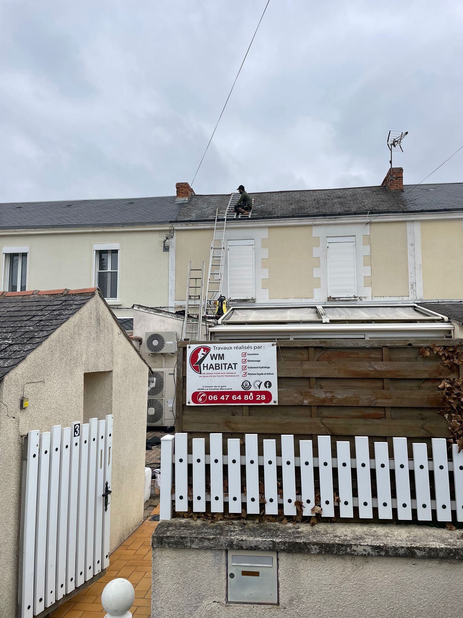 Rénovation et réparation d'une toiture à Thouars